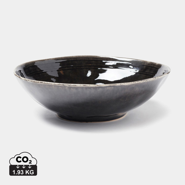 VINGA Nomimono deep bowl, 30 cm - Black
