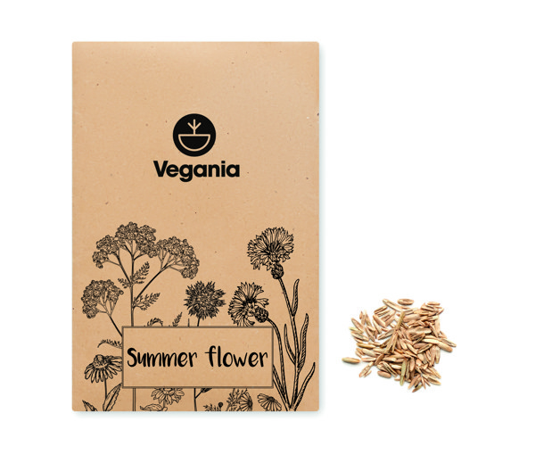 Seedlope flowers mix seeds, kraft envelope 105x65mm