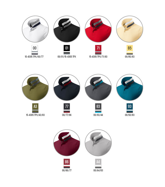 Polokošile Pánská Malfini Premium® Collar Up - Garnet / 2XL
