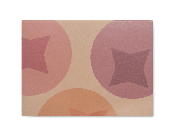 Recycled paper soft cover with 50 sticky notes (EU made) - Full colour
