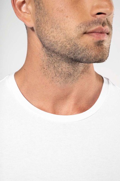 Men's Long-Sleeved Crew Neck T-Shirt - White / L