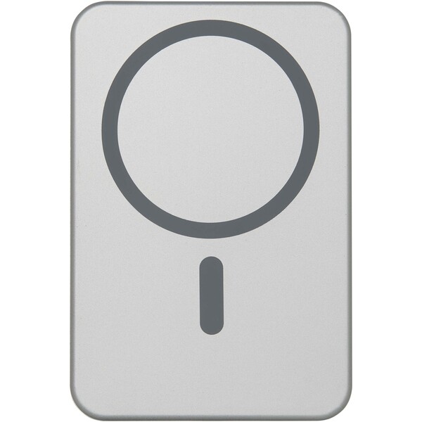 Avis 10.000 mAh RCS recycled aluminium magnetic power bank - Silver