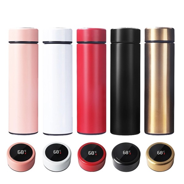 Thermos with display - WHITE