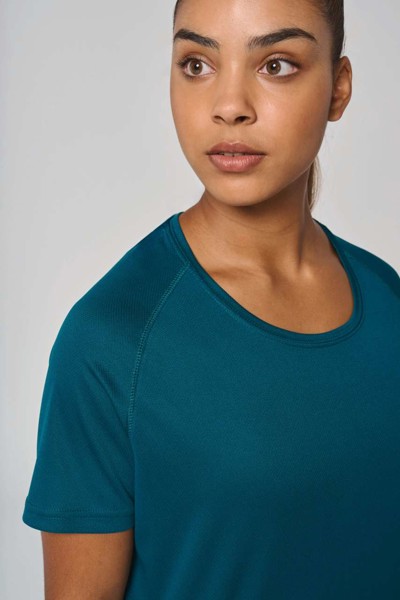 Ladies' Recycled Round Neck Sports T-Shirt - White / M