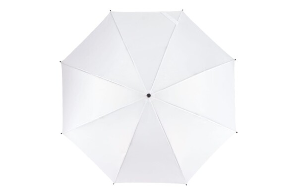 Verdure 190T Pongee 23" Parapluie à crochet coupe-vent Ouverture automatique - Blanc