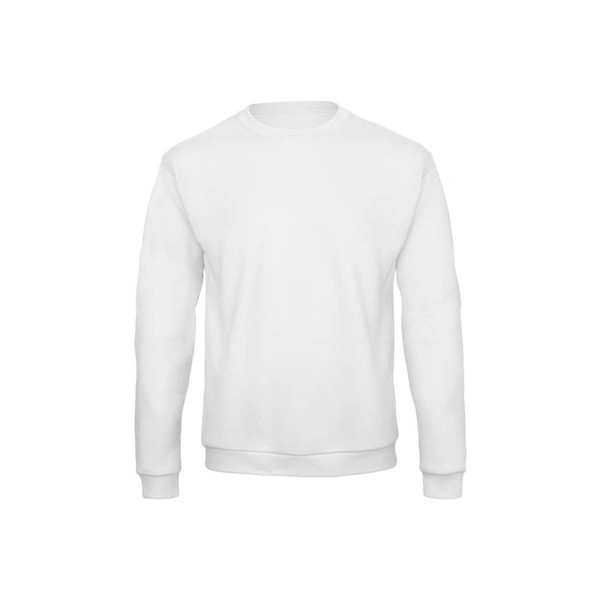 Sudadera B&C Id.202 Set In 270G - 50% Algodón (Invirtiendo En Better Cotton)/ 50% Poliéster Reciclado - Blanco / XL