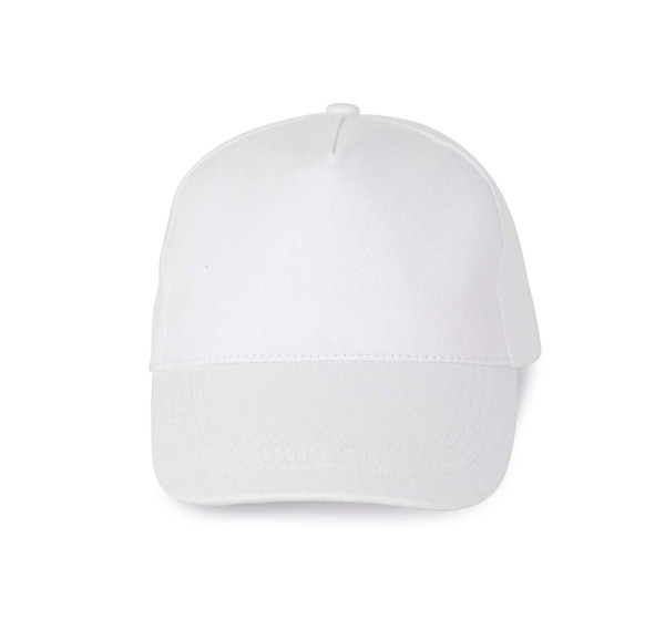 Heavy Cotton Cap - 5 Panels - White
