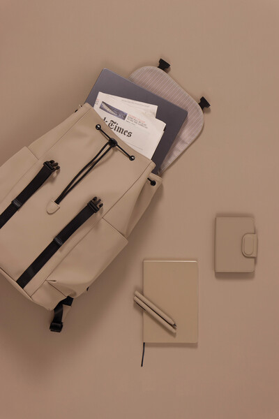 VINGA Baltimore RCS 2.0 backpack - Greige