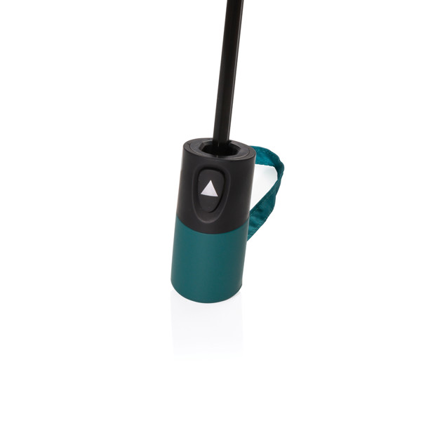 21" mini auto-open deštník Impact ze 190T RPET AWARE™ - Verdigris