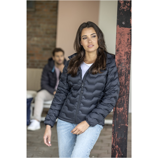 Casaco para mulher com isolamento térmico reciclado com certificação GRS "Petalite" - Preto liso / XS