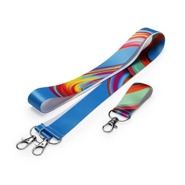Customised polyester keyring with sublimation strap