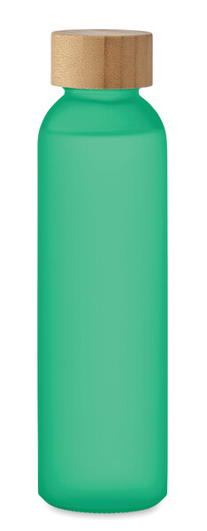 Bottiglia in vetro smerigliato Abe - Verde Trasparente