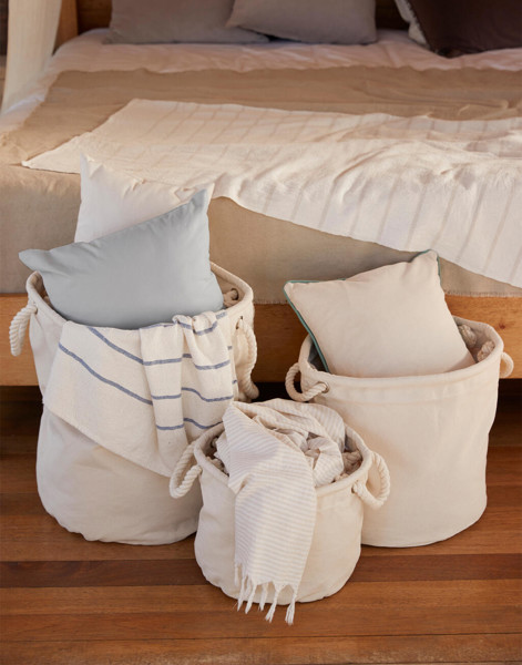 Heavy Canvas Storage Trug - Natural / L