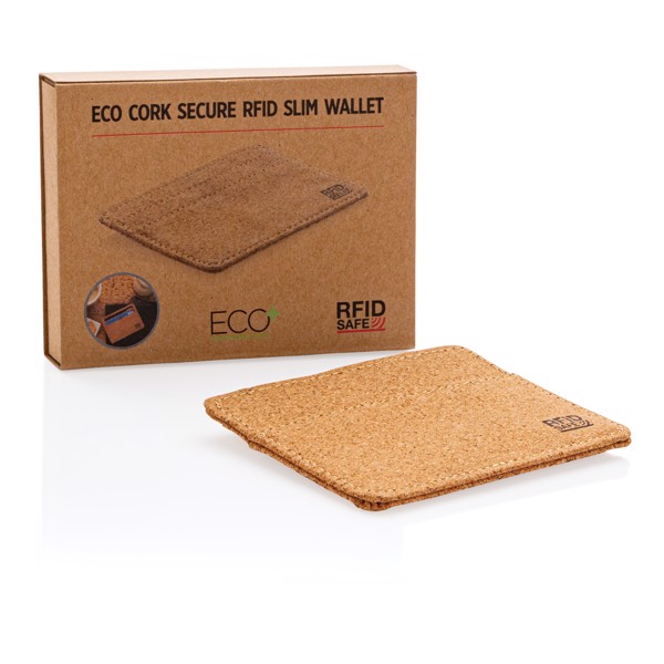 XD - Cork secure RFID slim wallet