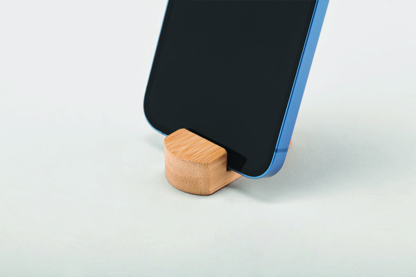 Poy mini phone stand, bamboo, 70x25x19 mm