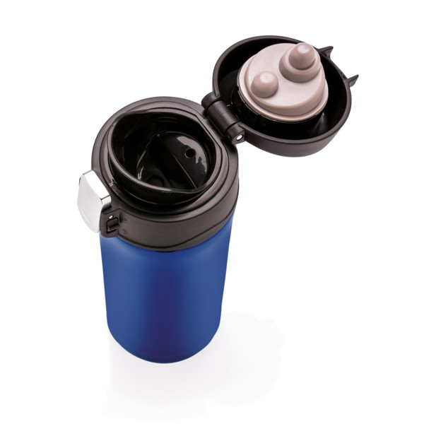 Mug 300ml  EASY LOCK en acier inoxydable recyclé RCS - Bleu