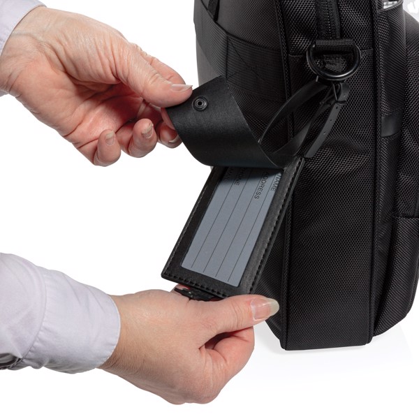 Swiss Peak laptop bag RFID, 15.6 inch, 1680D RPET
