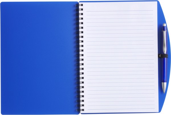 PP notebook with ballpen - Grey