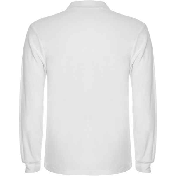 Estrella Langarm Poloshirt für Herren - weiss / S