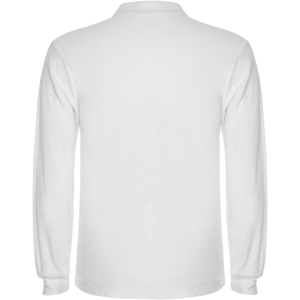 Estrella Langarm Poloshirt für Herren - weiss / 2XL