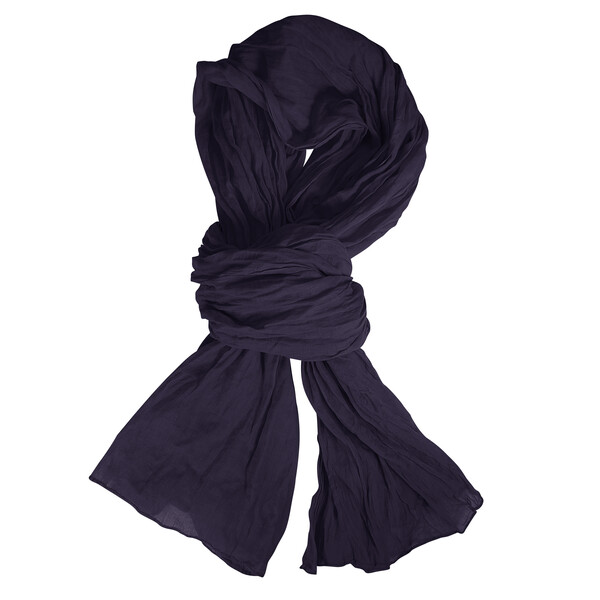 Chèche voile de coton 35g LAWRENCE - bleu marine