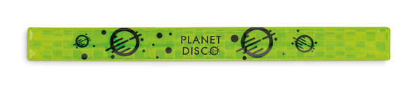 Reflective safety slap band with chequered surface (EN17353) - Chequered Yellow