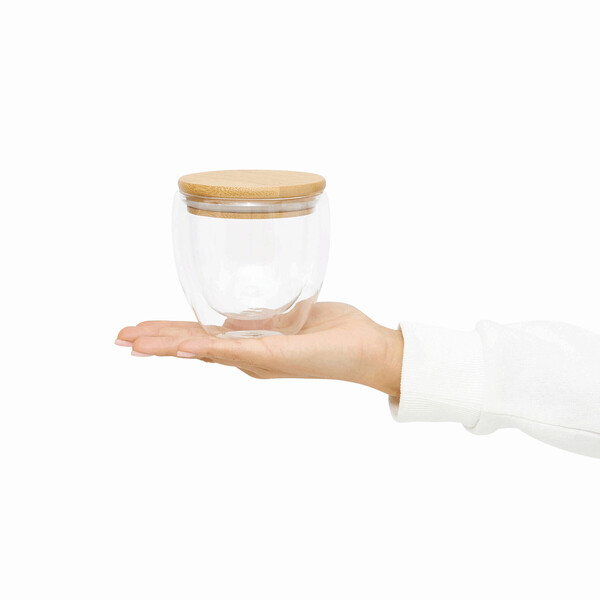 Double-walled glass, capacity approx. 250 ml BAMBOO ART S