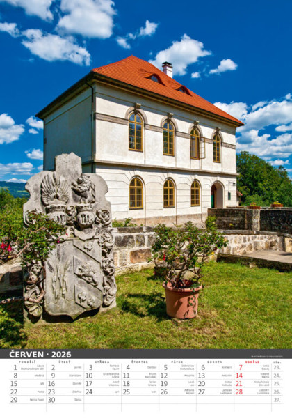 Nástěnný kalendář Naše hrady a zámky 2026