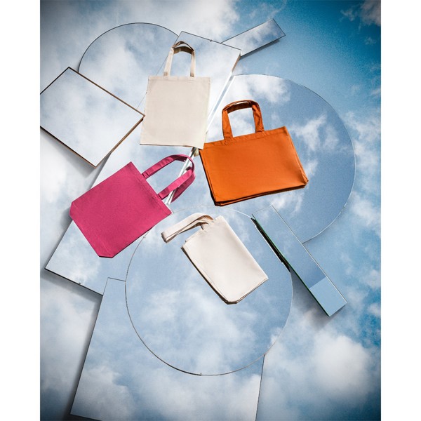 GIRONA. Bolsa de algodón (50%), algodón reciclado (30%) y poliéster (20% rPET) (220 g/m²)