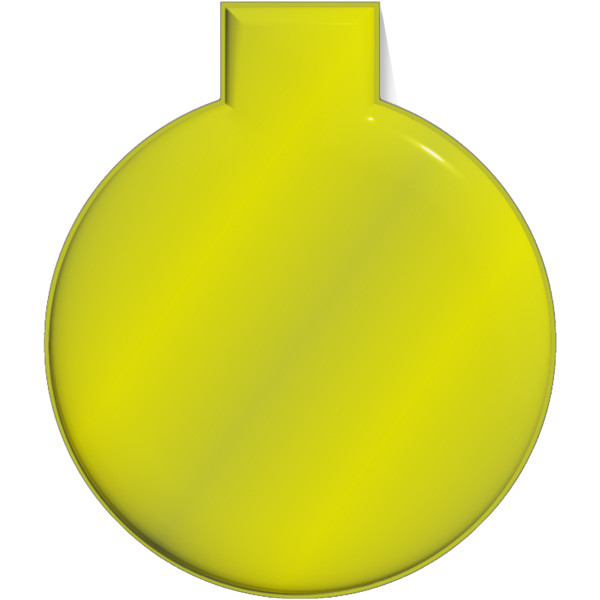 Íman refletor redondo grande em TPU RFX™ - Amarelo neón