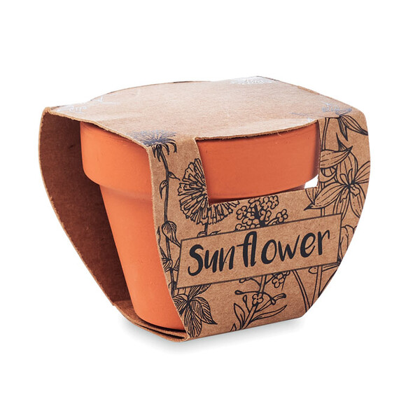 Vaso em terracota 'girassol' Sunflower