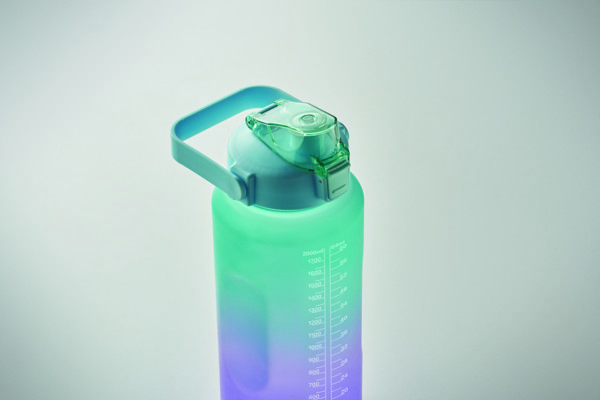 RPET water bottle 2000ml Activate Max - Turquoise