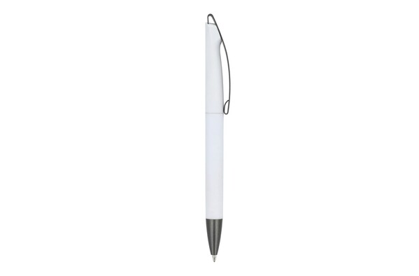 Kuglepen Vegas softtouch metalclip - Hvid