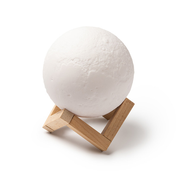 Altavoz Bluetooth personalizado con luz LED y soporte de madera 3W
