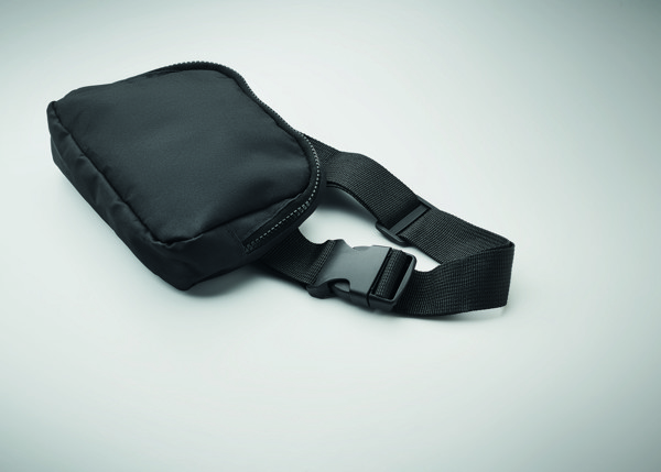 Marsupio poliestere 300D RPET Toshi - Nero