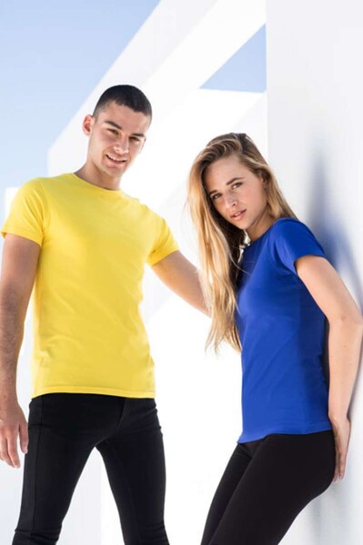 Men's Feel Good Stretch T - Heather Navy / S