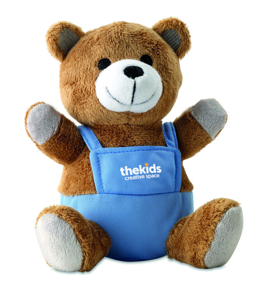 Bear plush w/ advertising pants Nico