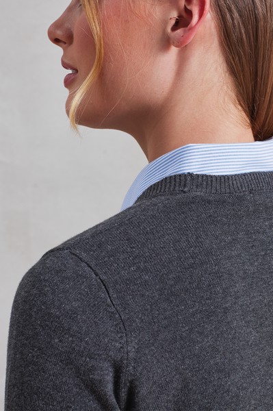 Women's Button-Through Knitted Cardigan - Bottle / S