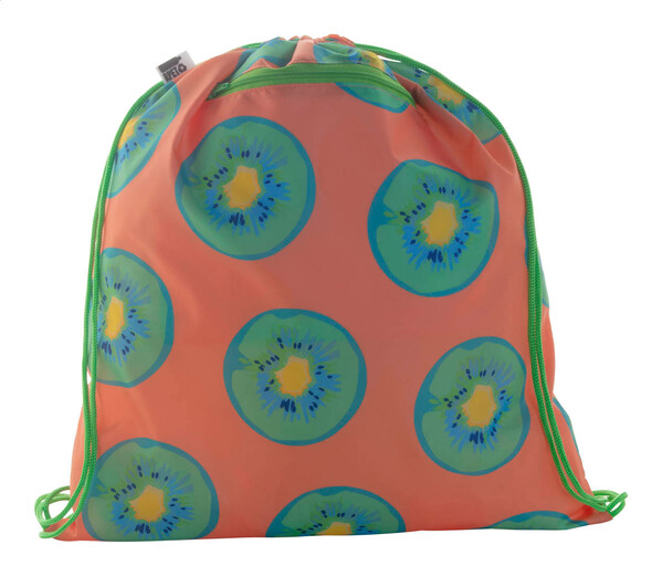 Sac piscine CreaDraw Zip RPET - Vert / Blanc