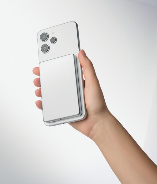 Magnetic powerbank 5000mAh 15W Core - Matt Silver