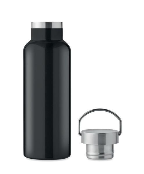 Dvojstenná fľaša 500 ml Florencia - Čierna