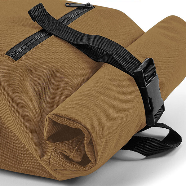 Roll-Top Backpack - Black / ONE SIZE