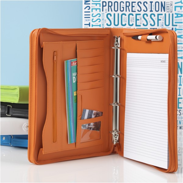 Ebony A4 briefcase portfolio - Solid Black
