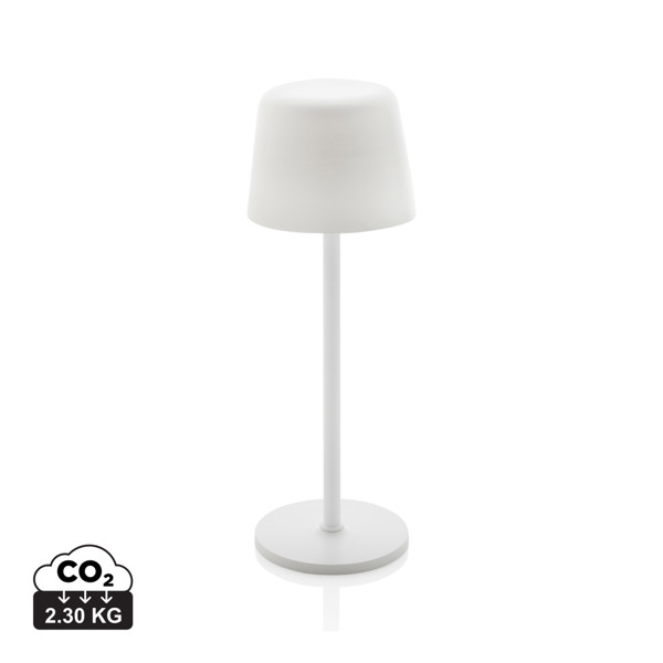 Zenic RCS recycled plastic USB re-chargable table lamp - White