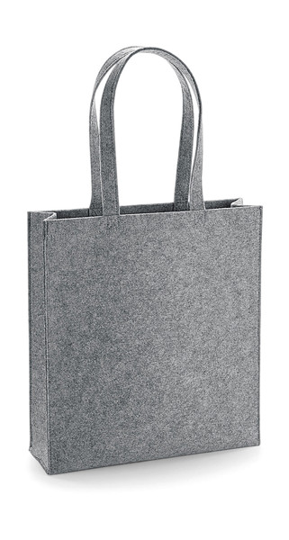 Felt Tote Bag - Grey Melange / ONE SIZE