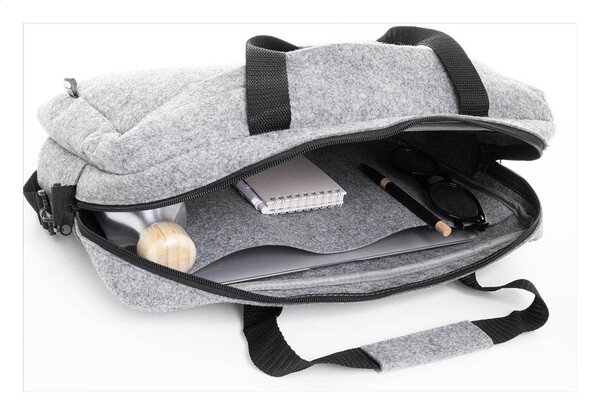 Rpet Felt Document Bag Refelt Docu - Grey