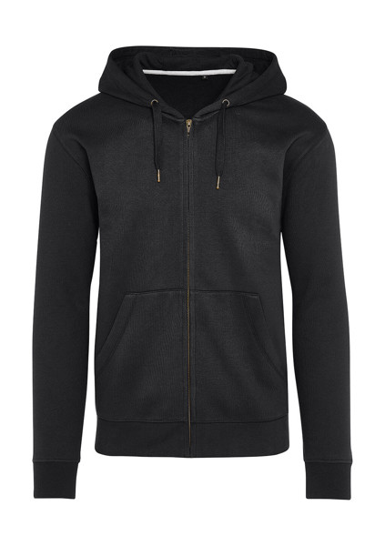 Signature Tagless Hooded Full Zip Unisex - Dark Black / 2XL