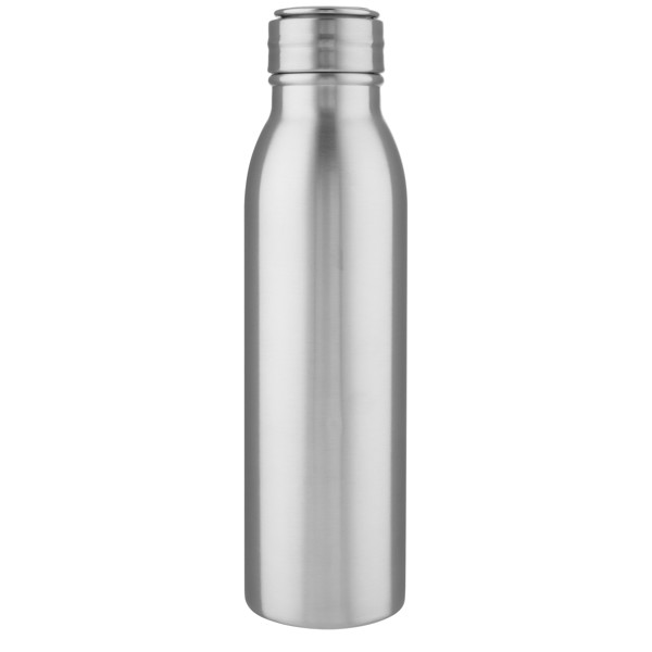 Garrafa desportiva de 700 ml de aço inoxidável com alça de metal "Harper" - Prateado