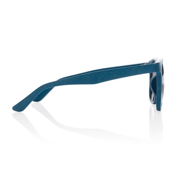 Lunettes de soleil en fibre de paille - Bleu