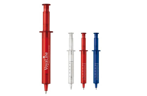 Syringe pen transparent - Transparent White